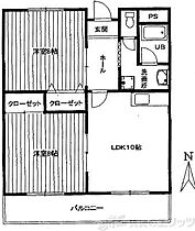 メナ27 202 ｜ 大阪府摂津市正雀本町１丁目1-27（賃貸マンション2LDK・2階・59.20㎡） その2