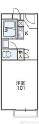 レオパレス春日 1Kの間取図画像