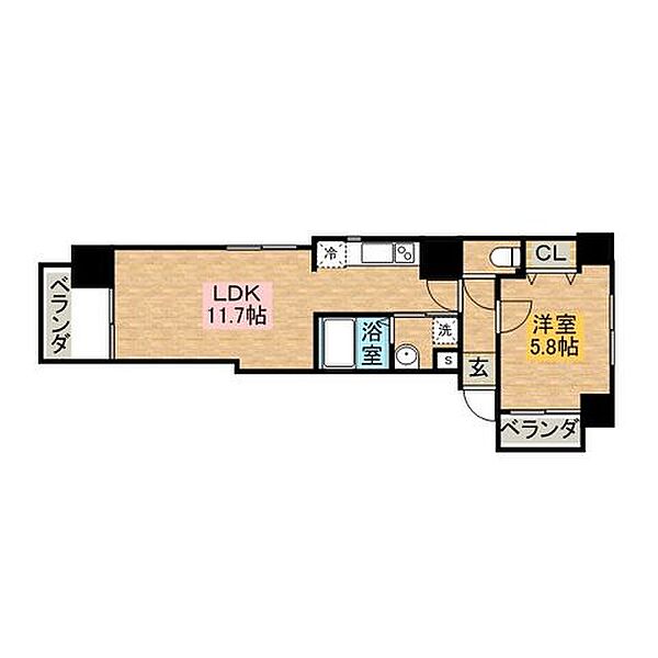 リッチモンドプライムマンション ｜長崎県長崎市岩川町(賃貸マンション1LDK・8階・39.56㎡)の写真 その2