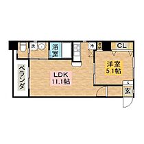 一樹館  ｜ 長崎県長崎市岩川町（賃貸マンション1LDK・3階・38.28㎡） その2