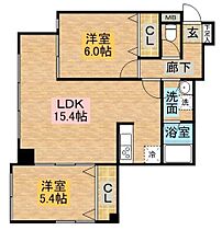 CRECIA　CHIKUGOMACHI  ｜ 長崎県長崎市筑後町（賃貸マンション2LDK・1階・58.74㎡） その2