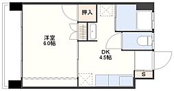 コーポ光 1DKの間取図画像
