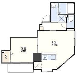 グレイスパーク五島町 1LDKの間取図画像
