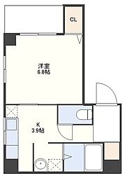 フレックス川口 1Kの間取図画像