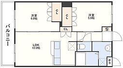 間取図画像 2LDK
