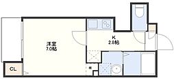 ファーストステージシロヤマ 1Kの間取図画像