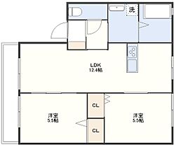 Elegance琴海  ｜ 長崎県長崎市西海町（賃貸アパート2LDK・2階・49.85㎡） その2