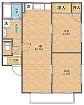 セジュールＭ　A棟  ｜ 長崎県西彼杵郡時津町西時津郷（賃貸アパート2LDK・1階・55.42㎡） その2