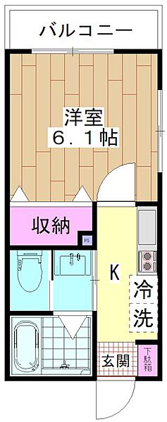 COZY千代田 101｜東京都葛飾区新宿５丁目(賃貸アパート1K・1階・21.01㎡)の写真 その2