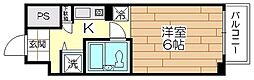 マック梅島コート 1Kの間取図画像