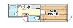 ル・グラン・ソレイユ7 1Kの間取図画像