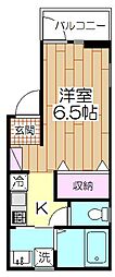 LeeGrim2 1Kの間取図画像
