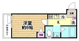 G.LienV 1Kの間取図画像