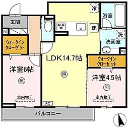 間取図画像 2LDK