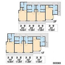 バリュージュ船越 1階1Kの間取り