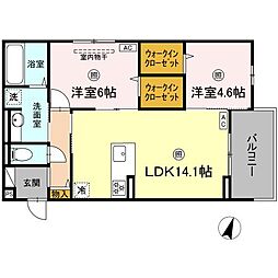 間取図画像 2LDK