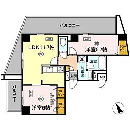 間取図画像 2LDK