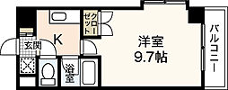 Villa大芝 4階1Kの間取り