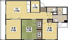大地マンション 103 1階3SDKの間取り