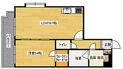 Felice緑井 2階1LDKの間取り