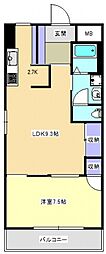 第3今田ビル 1LDKの間取図画像