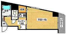 ソフィアコート住吉 1Kの間取図画像
