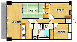 ダイアパレスウエストシティ四季の杜 3LDKの間取図画像