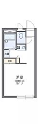 レオパレス西山荘 1Kの間取図画像
