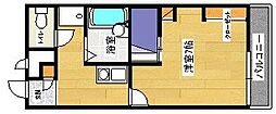 イーハトーヴ安芸 1Kの間取図画像