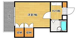 B・Nエステート 1Kの間取図画像
