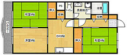 アイレストホームウシタ 3DKの間取図画像