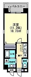 ゲミュートリッヒカイト 1Kの間取図画像