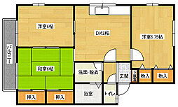 ルミエール川内 3DKの間取図画像