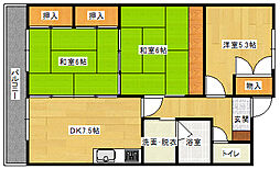 プラザMAC 3LDKの間取図画像