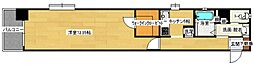 ロアール松川町 1Kの間取図画像
