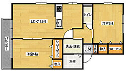 プリマベーラ3 2LDKの間取図画像