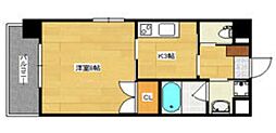 ソフィアコート光町 1Kの間取図画像