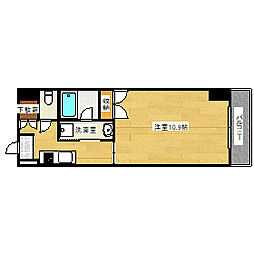 アロッジオ大須賀 1Kの間取図画像