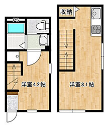CASACOZY 1LDKの間取図画像