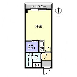 フレスコ京橋江盛ビル ワンルームの間取図画像