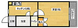 ドミール・エヌ 1Kの間取図画像