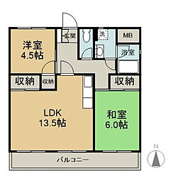 間取図画像 2LDK