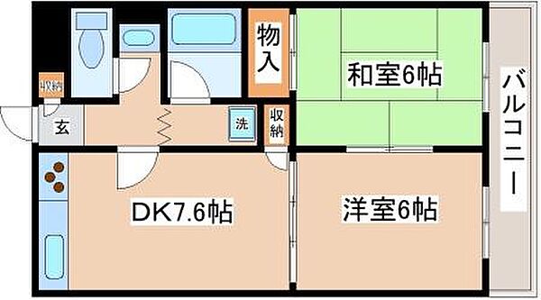 クレドール垂水 503｜兵庫県神戸市垂水区向陽3丁目(賃貸マンション2DK・5階・44.70㎡)の写真 その2