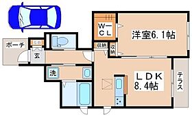 シャンパーニュ 102 ｜ 兵庫県神戸市垂水区桃山台4丁目（賃貸アパート1LDK・1階・40.33㎡） その2