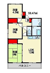 間取図画像 3LDK