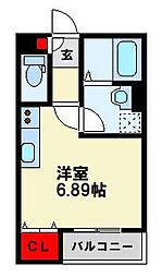 JR鹿児島本線 黒崎駅 徒歩14分の賃貸アパート 1階1Kの間取り