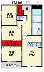 物件の間取り