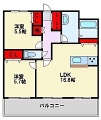 物件の間取り