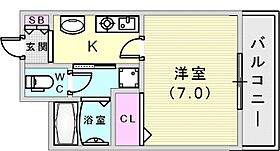 プレサンス神戸みなと元町  ｜ 兵庫県神戸市中央区元町通5丁目2-6（賃貸マンション1K・7階・22.20㎡） その2