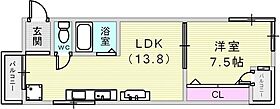 パックスヴィラ平野  ｜ 兵庫県神戸市兵庫区上三条町6-11（賃貸マンション1LDK・2階・42.48㎡） その2